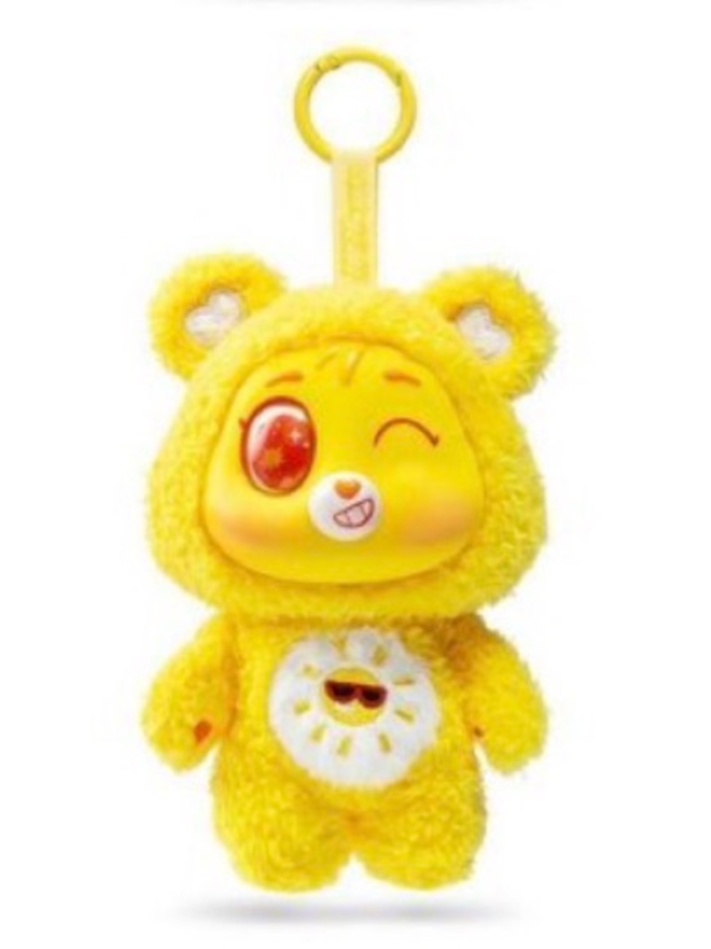 Yellow Fun Shine Bear Care Bear Cuties Plush Keychain Toy - Blind Box